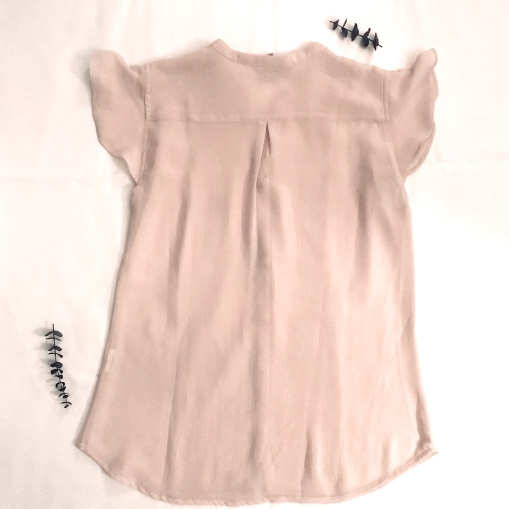 H&M Ruffle Sleeve Blouse Top - Picture 2 of 3